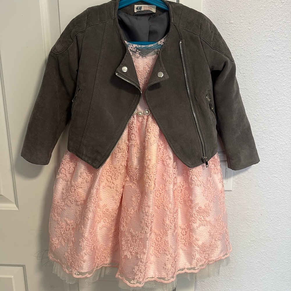 4/5 years old girl fancy dress and jacket